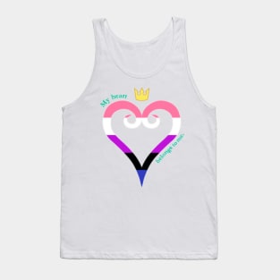 Gender Fluid Pride Heart Tank Top